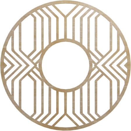 Ekena Millwork Empire Wood Fretwork Pierced Ceiling Medallion, Hickory, 36"OD x 13 1/8"ID x 3/8"T CMWP36X36X0375EPHI